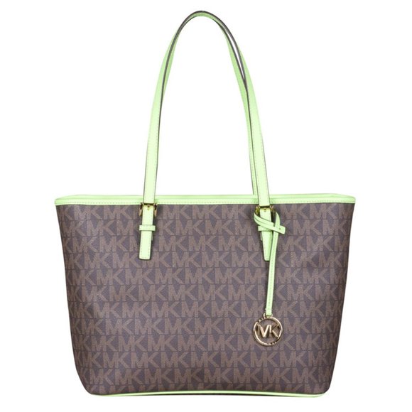 Michael Kors Jet Set Charm Top Zip Tote in Aloe - Picture 1 of 2